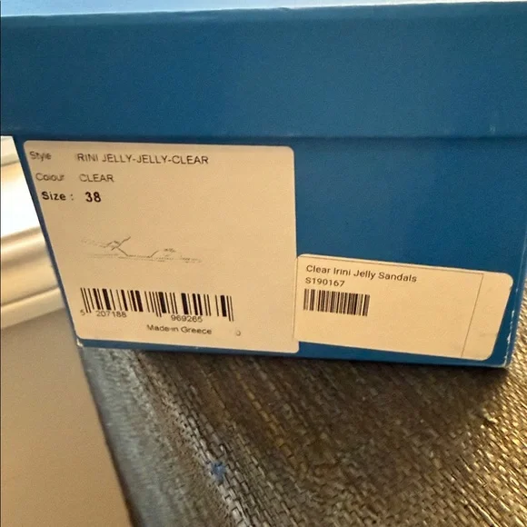 Ancient Greek Sandals Irini Jelly Clear Size 38 NWT - Picture 7 of 8